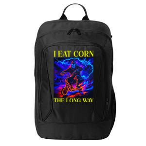 I Eat Corn The Long Way City Backpack