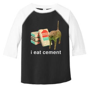 I Eat Cement Cursed Cat Funny Oddly Specific Dank Meme Gift Toddler Fine Jersey T-Shirt