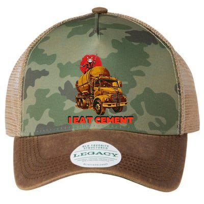 I Eat Cement Japanese Vintage Weird Funny Purr Samurai Meme Legacy Tie Dye Trucker Hat