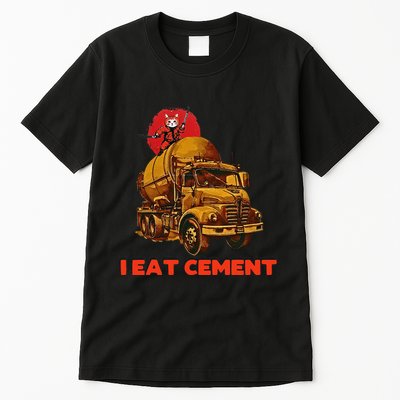 I Eat Cement Japanese Vintage Weird Funny Purr Samurai Meme Tall T-Shirt
