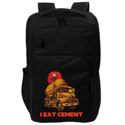 I Eat Cement Japanese Vintage Weird Funny Purr Samurai Meme Impact Tech Backpack