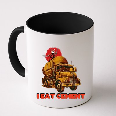 I Eat Cement Japanese Vintage Weird Funny Purr Samurai Meme Mug