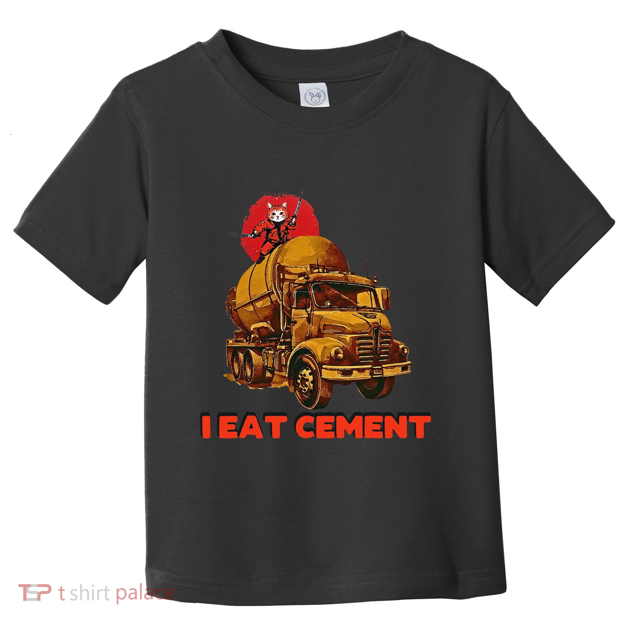 I Eat Cement Japanese Vintage Weird Funny Purr Samurai Meme Toddler T-Shirt