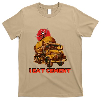 I Eat Cement Japanese Vintage Weird Funny Purr Samurai Meme T-Shirt
