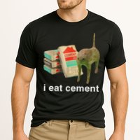 I Eat Cement Cursed Cat Funny Oddly Specific Dank Meme Performance Shirt