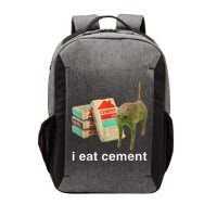 I Eat Cement Cursed Cat Funny Oddly Specific Dank Meme Vector Backpack