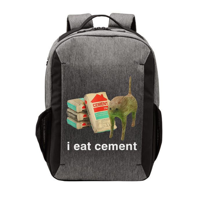 I Eat Cement Cursed Cat Funny Oddly Specific Dank Meme Vector Backpack