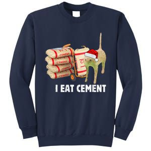 I Eat Cement Funny Meme Cat Lovers Sweatshirt