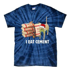 I Eat Cement Funny Meme Cat Lovers Tie-Dye T-Shirt