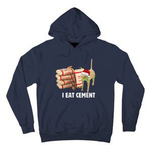 I Eat Cement Funny Meme Cat Lovers Tall Hoodie