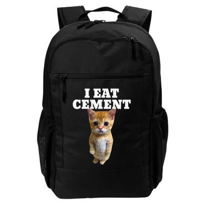 I Eat Cement Cat Meme Backpack