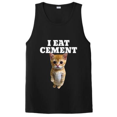 I Eat Cement Cat Meme PosiCharge Competitor Tank