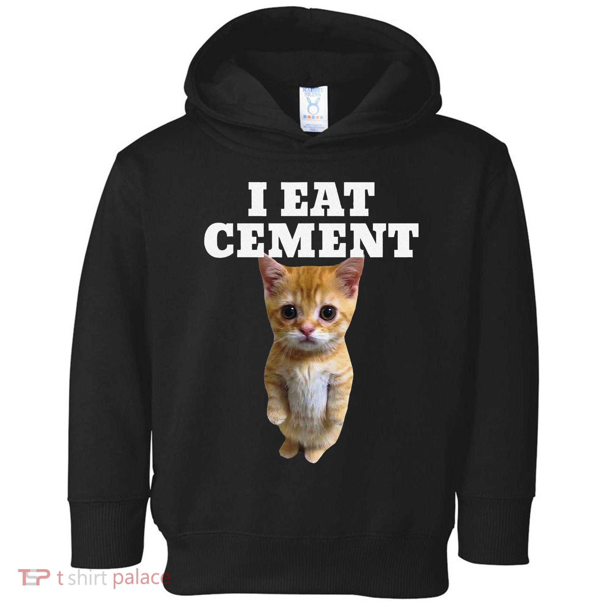 I Eat Cement Cat Meme Toddler Hoodie