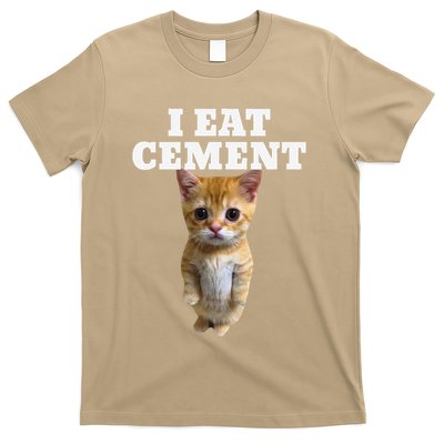 I Eat Cement Cat Meme T-Shirt