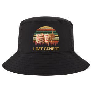 I Eat Cement Cursed Cat Funny Oddly Specific Meme Cool Comfort Performance Bucket Hat