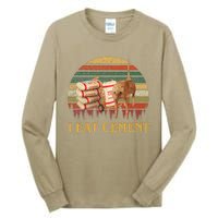 I Eat Cement Cursed Cat Funny Oddly Specific Meme Tall Long Sleeve T-Shirt