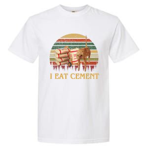 I Eat Cement Cursed Cat Funny Oddly Specific Meme Garment-Dyed Heavyweight T-Shirt