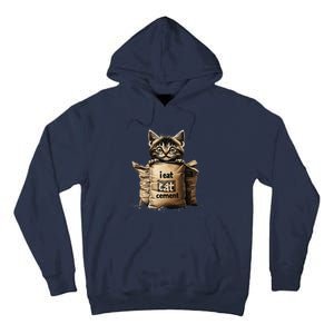 I Eat Cement Funny Meme Cat Tall Hoodie