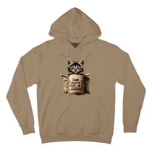 I Eat Cement Funny Meme Cat Hoodie