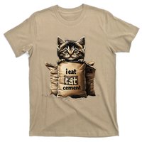 I Eat Cement Funny Meme Cat T-Shirt