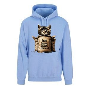 I Eat Cement Funny Meme Cat Unisex Surf Hoodie