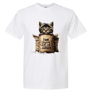 I Eat Cement Funny Meme Cat Garment-Dyed Heavyweight T-Shirt