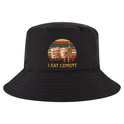 I Eat Cement Cursed Cat Funny Meme Lover Cool Comfort Performance Bucket Hat