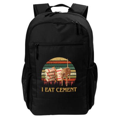 I Eat Cement Cursed Cat Funny Meme Lover Backpack