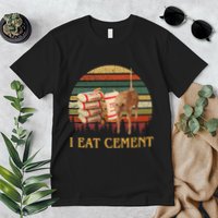 I Eat Cement Cursed Cat Funny Meme Lover Premium T-Shirt
