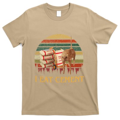 I Eat Cement Cursed Cat Funny Meme Lover T-Shirt