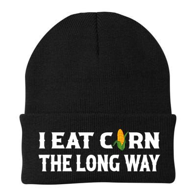 I Eat Corn The Long Way Funny Inappropriate Embarrassing Beanie
