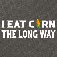 I Eat Corn The Long Way Funny Inappropriate Embarrassing Cotton Canvas Backpack