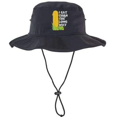 I Eat Corn The Long Way Funny Embarrassing Inappropriate Bucket Hat