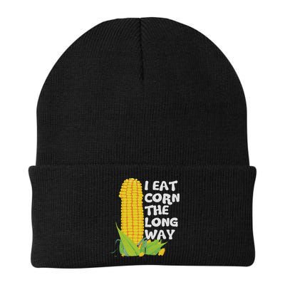 I Eat Corn The Long Way Funny Embarrassing Inappropriate Beanie