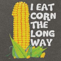 I Eat Corn The Long Way Funny Embarrassing Inappropriate Cotton Canvas Backpack