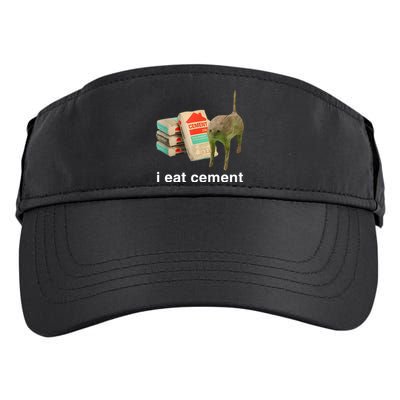 I Eat Cement Cursed Cat Adult Drive Performance Visor