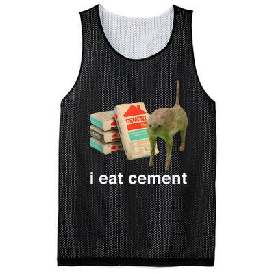 I Eat Cement Cursed Cat Mesh Reversible Basketball Jersey Tank