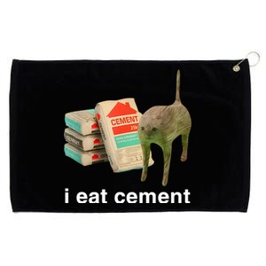 I Eat Cement Cursed Cat Grommeted Golf Towel