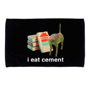 I Eat Cement Cursed Cat Microfiber Hand Towel