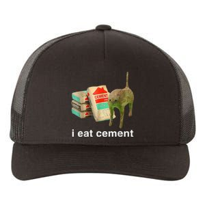 I Eat Cement Cursed Cat Specific Dank Yupoong Adult 5-Panel Trucker Hat