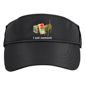 I Eat Cement Cursed Cat Specific Dank Adult Drive Performance Visor