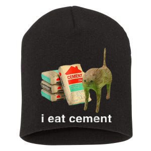 I Eat Cement Cursed Cat Specific Dank Short Acrylic Beanie