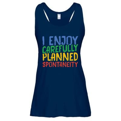 I Enjoy Carefully Planned Spontaneity Ladies Essential Flowy Tank