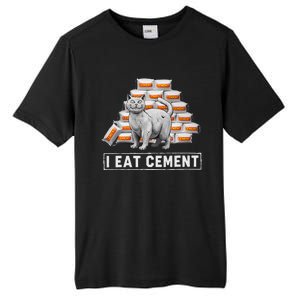 I Eat Cement Funny Cat Meme Internet Humor Tall Fusion ChromaSoft Performance T-Shirt