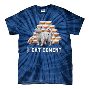 I Eat Cement Funny Cat Meme Internet Humor Tie-Dye T-Shirt