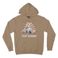 I Eat Cement Funny Cat Meme Internet Humor Hoodie