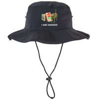 I Eat Cement Cursed Cat Funny Oddly Specific Meme Bucket Hat