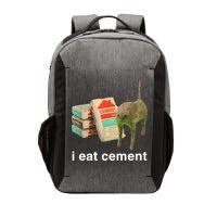 I Eat Cement Cursed Cat Funny Oddly Specific Meme Vector Backpack