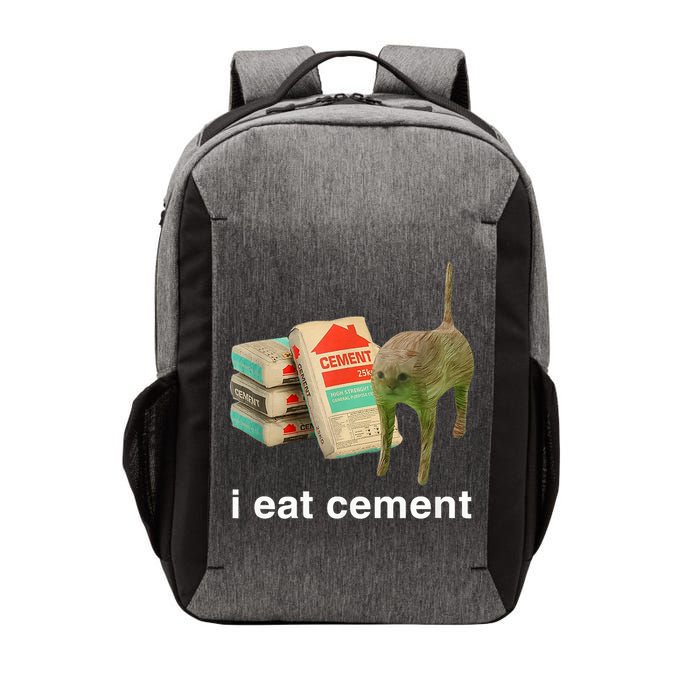 I Eat Cement Cursed Cat Funny Oddly Specific Meme Vector Backpack