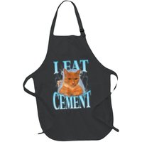I Eat Cement Cursed Cat Funny Oddly Specific Dank Meme Apron